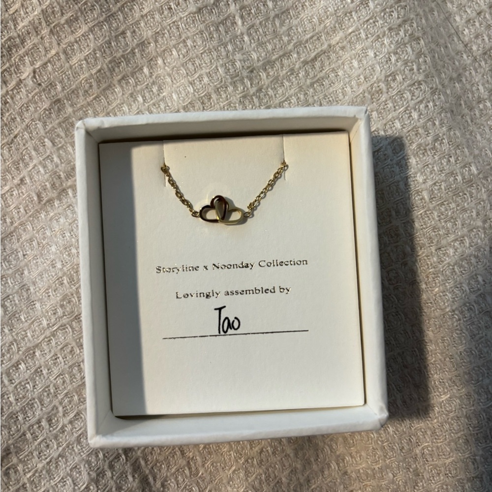 Noonday Collection Double Heart necklace